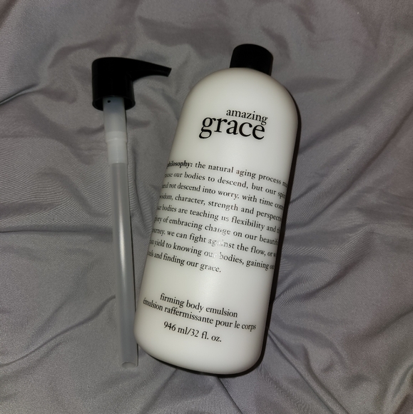 PHILOSOPHY JUMBO AMAZING GRACE FIRMING BODY EMULSION 32oz SEALED WITH PUMP NWT - Picture 4 of 6